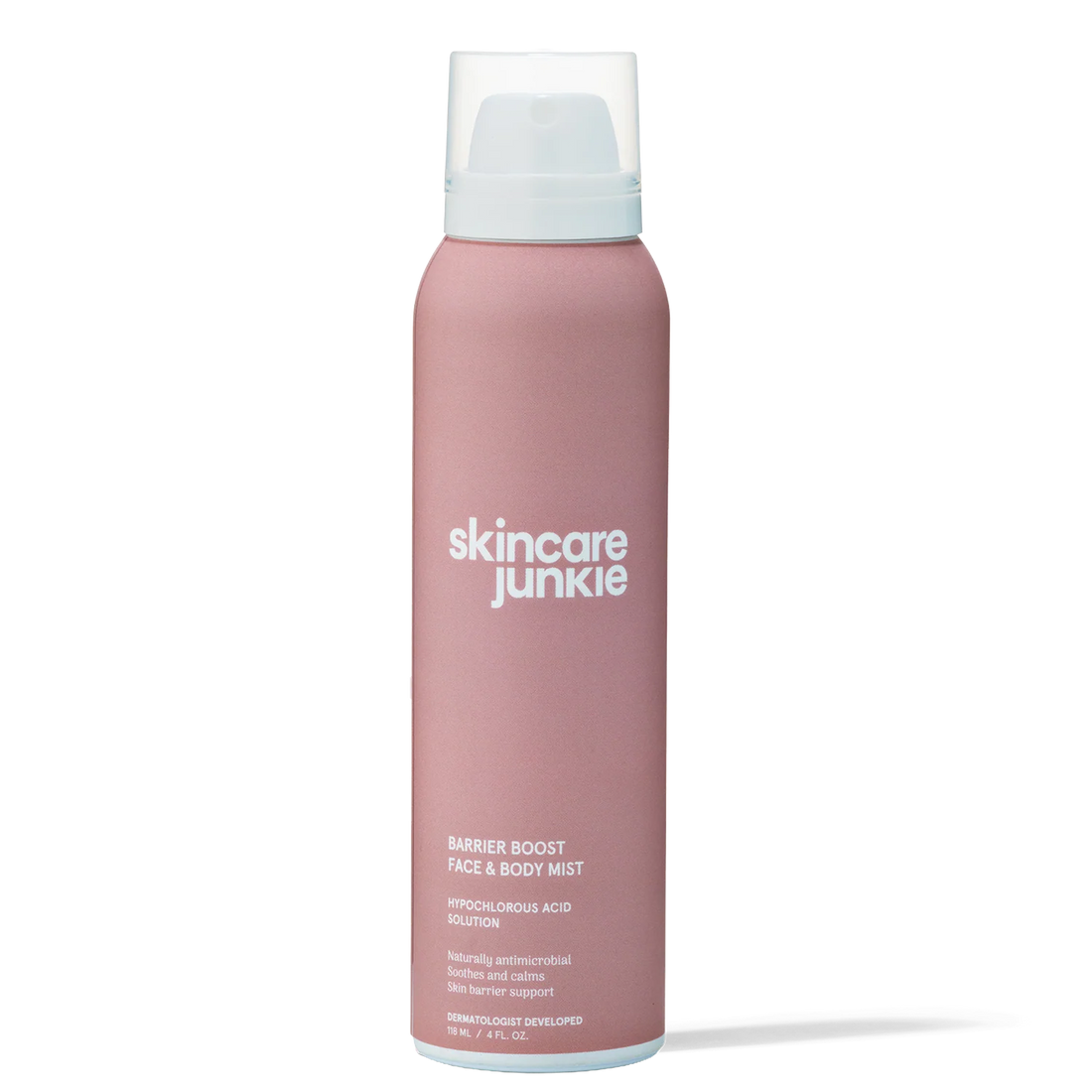 Barrier Boost hypochlorous acid face and body mist spray bottle hydrating antimicrobial skincare for acne and irritation