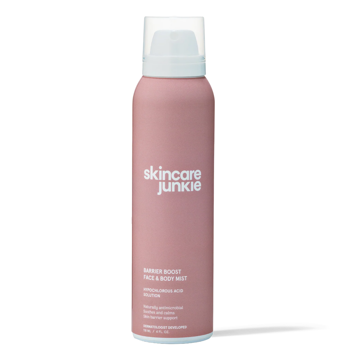 Barrier Boost hypochlorous acid face and body mist spray bottle hydrating antimicrobial skincare for acne and irritation