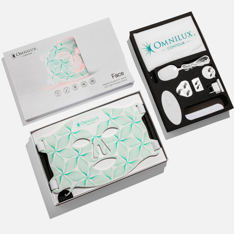 Omnilux Contour FACE device with packaging and controller