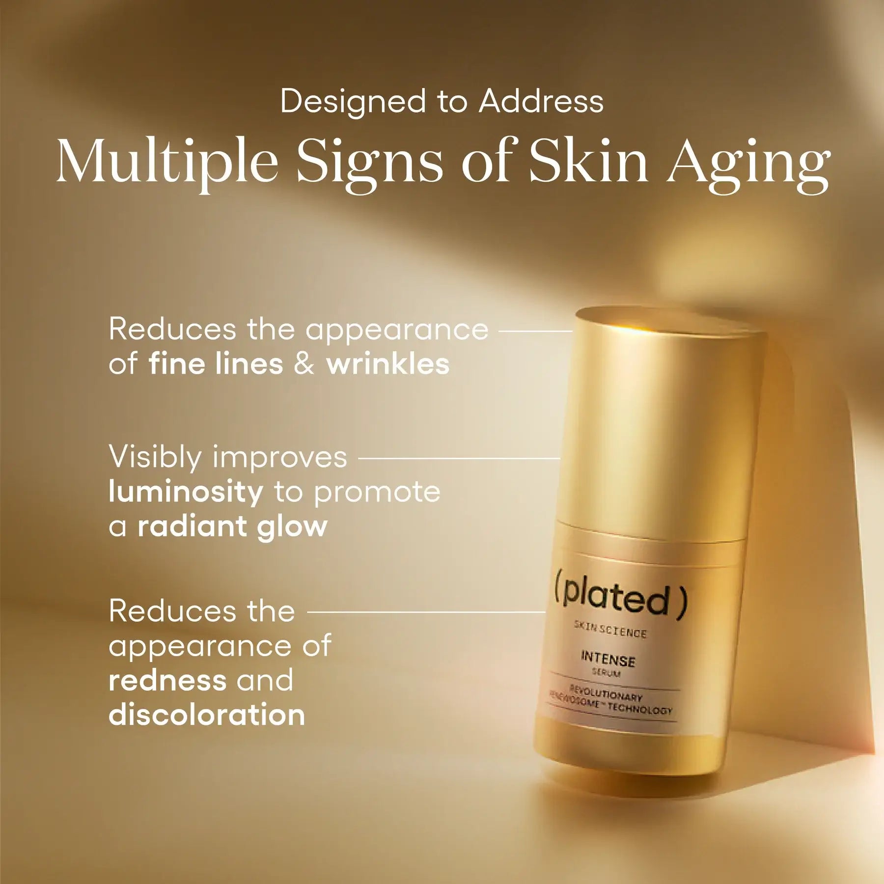 ( plated ) INTENSE Serum – Advanced Exosome Skin Renewal Serum