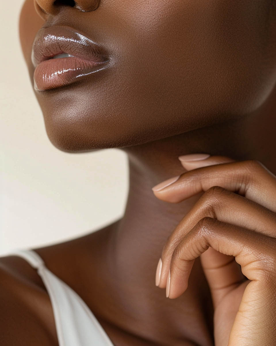 Close-up of radiant skin highlighting fillers and rejuvenation treatments at Sage Aesthetic Wellness Scottsdale.