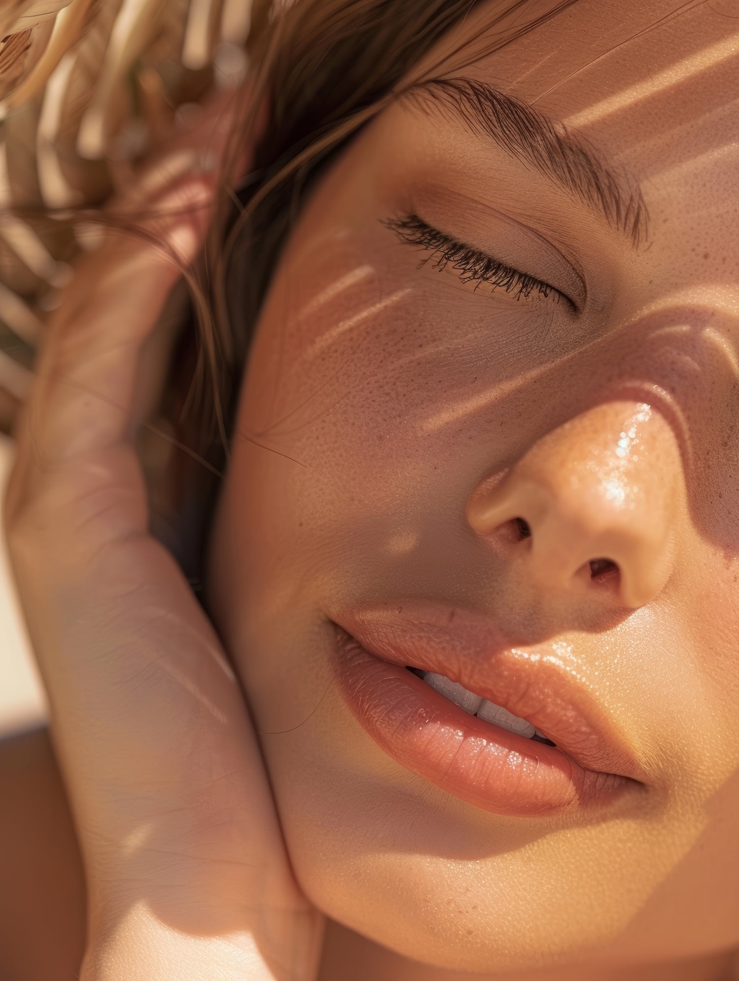 Model with glowing skin promoting Botox and skin care services at Sage Aesthetic Wellness in Scottsdale.